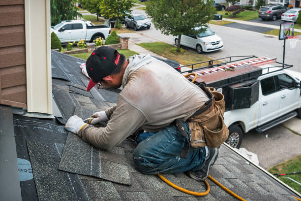 Professional Roofing technician working in Montague, NJ